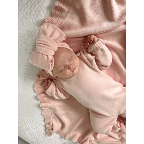 Classic Bow Headband - Powder Pink