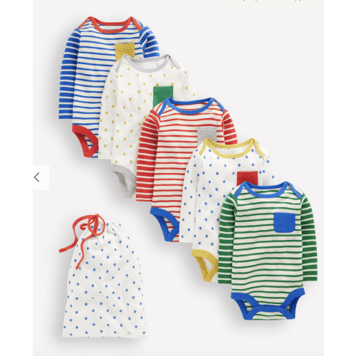 Striped 5 Pack Bodies-Multi Stripes/Stars | Boden USA
