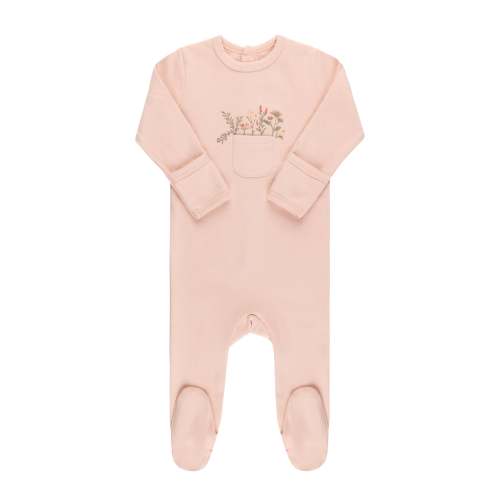 Cotton - Pocket Full of Flowers Collection - Footie