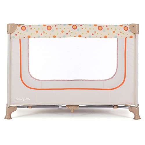 Dream On Me Zodiak Portable Playard with Carry Bag & Shoulder Strap, Beige