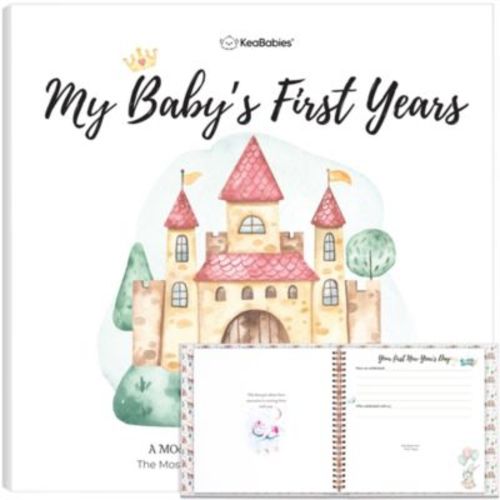 Craft Baby Memory Book, First 5 Years Baby Books, 90 Pages Keepsake Milestone Journal for Baby Girls, Boys