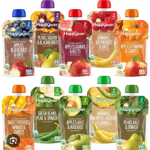 Happy Baby Stage 2 & Stage 3 Pouches