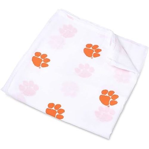Clemson University Muslin Swaddle Blanket 47x47in