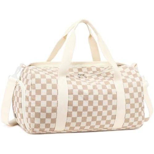 BLUBOON Duffle Bag Girls Kids Cute Gym Bag with Shoes Compartment & Wet Separation Waterproof Sports Overnight Travel Bag