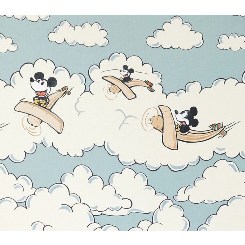 Disney Home x Sanderson Mickey Mouse Clouds Picture-Perfect Organic Crib Fitted Sheet