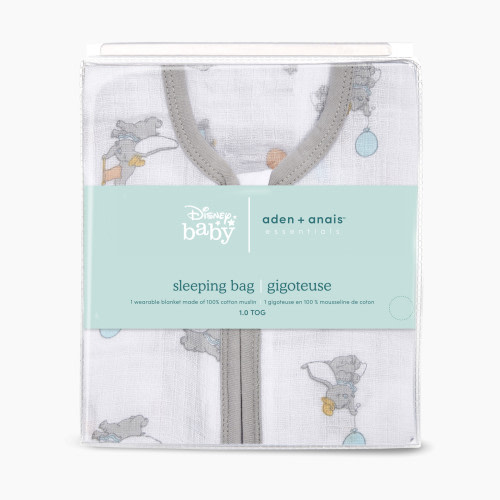 Aden + Anais Disney Essentials Cotton Sleeping Bag - Dumbo New Heights, X-Large