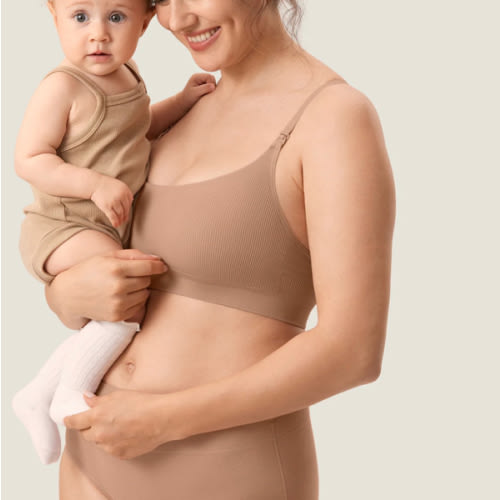 Ribbed Scoop Nursing Bralette