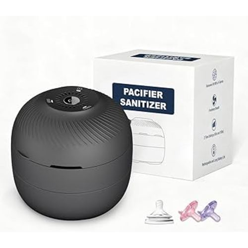 Pacifier Box, Portable UV-C Box for Pacifiers USB Rechargeable Mini Pacifier Box 2 Time Settings (60s and 180s) with Fan Fast Charging and Long Battery Life