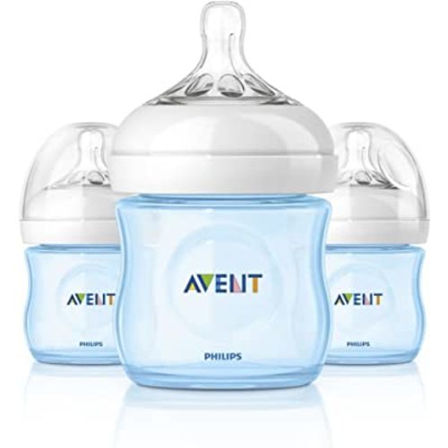 Philips AVENT Natural Bottle Set 3 Pack - 4oz (Boy)