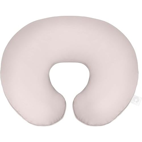 Boppy Nursing Pillow Organic Original Support, Sand, Ergonomic Nursing Essentials for Bottle and Breastfeeding, Firm Hypoallergenic Fiber Fill, with 100% Organic Cotton Nursing Pillow Cover