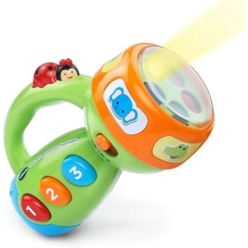 VTech Spin and Learn Color Flashlight, Lime Green