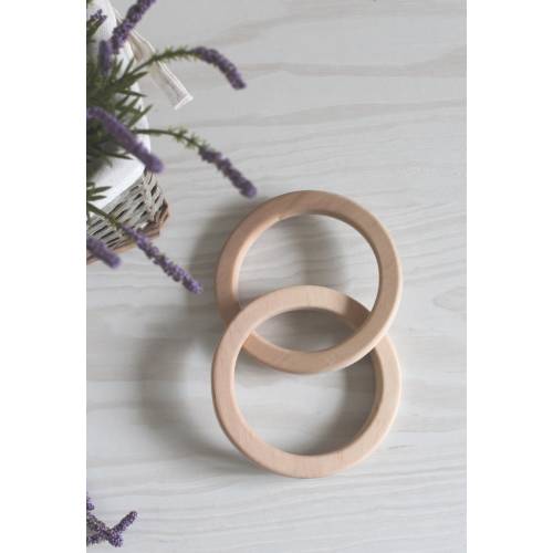 Montessori Rings, Montessori Toys, Wooden Teething Ring Baby Shower Infant Toys Toddlers Waldorf Montessori Rattle Newborn Gift Grasping Toy