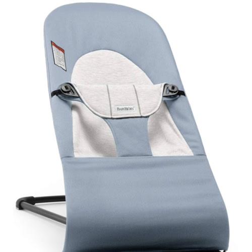 BabyBjörn Bouncer Balance Soft, Cotton/Jersey, Blue/Gray