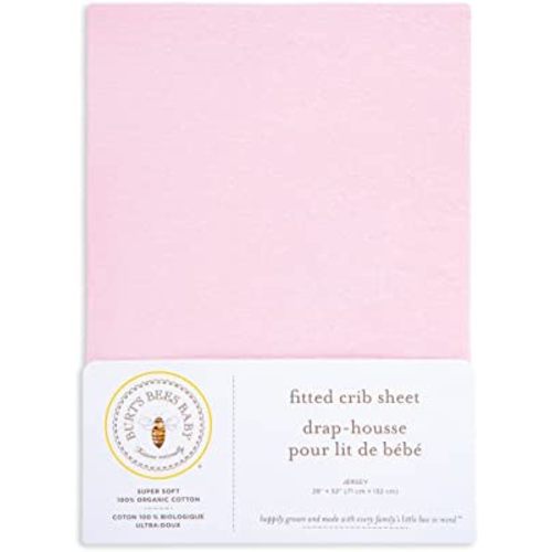 Burt's Bees Baby - Fitted Crib Sheet, Girls Boys & Unisex 100% Organic Cotton Crib Sheet for Standard Crib & Toddler Mattresses
