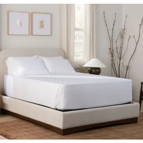 Purple SoftStretch® Sheet Set-White