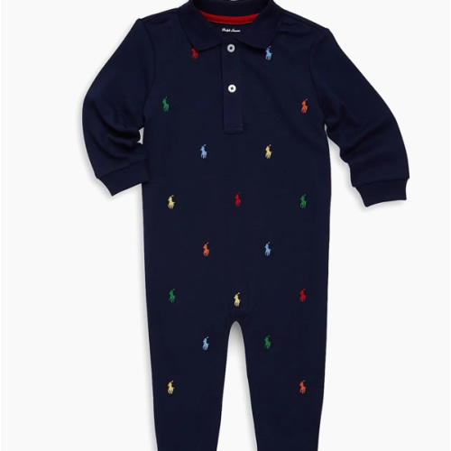 Polo Ralph Lauren Baby Boy's Pony Cotton Interlock Coverall | Saks Fifth Avenue