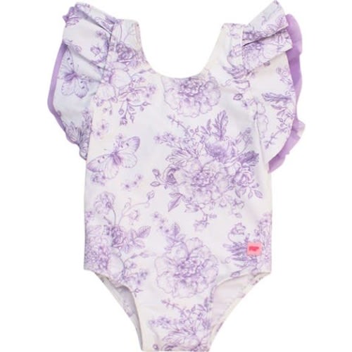 Wisteria Butterfly Garden One-Piece Swimsuit