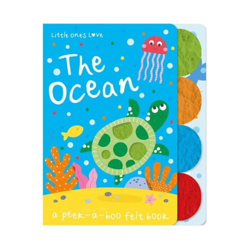Little Ones Love The Ocean - (little Ones Love Felt Tabbed Board Book) By Holly Hall (board Book)
