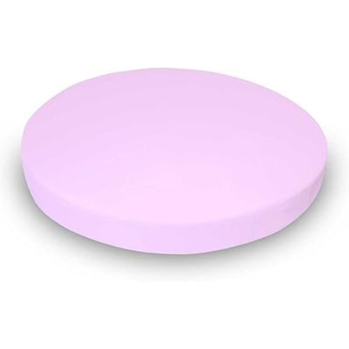 SheetWorld Baby Fitted Round Crib Sheet, 100% Cotton Jersey Hypoallergenic Sheet, Unisex Boy Girl, 42 x 42 inches, Solid Lavender, Made in USA