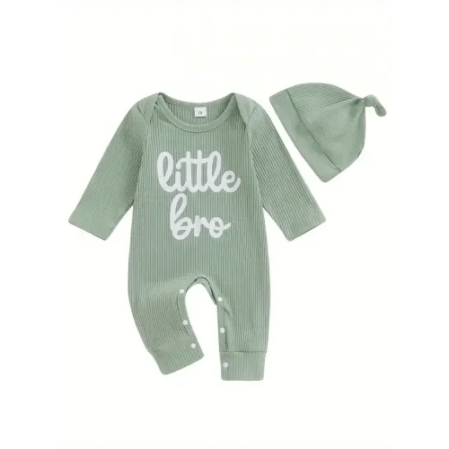 Newborn Baby Boy Outfits * Long Sleeve Jumpsuit * Romper with Hat * Fall Outfit
