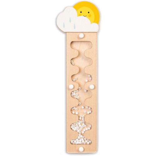 Tender Leaf Toys - Rainmaker - Portable Rain Sound Making Toy, Early Education Musical Instruments for Baby and Kids, Sensory Toy with Falling Beads - Age 18m +