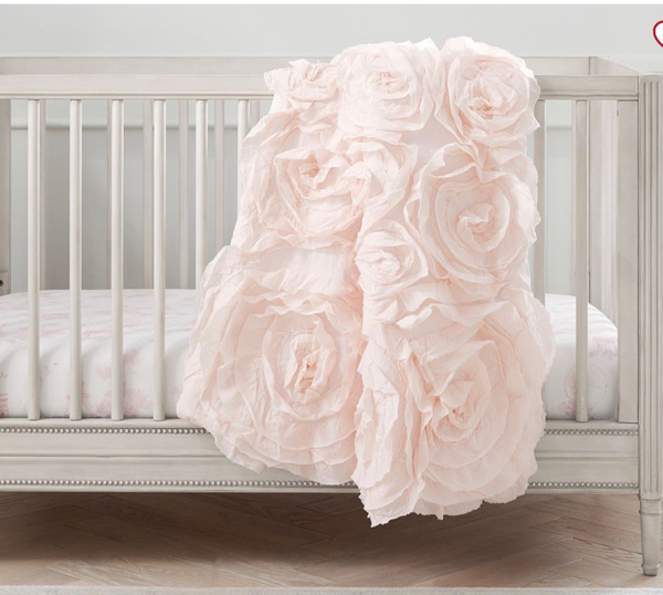 Monique Lhuillier Rosette Baby Quilt | Pottery Barn Kids