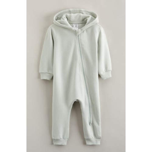 Hooded Fleece Romper, 12M