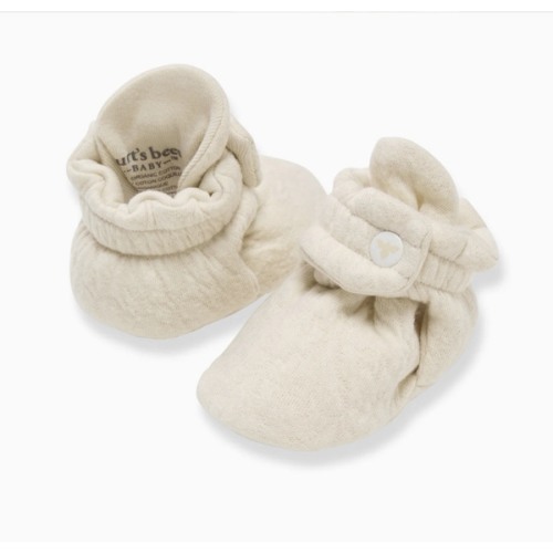 Organic Cotton Quilted Bee Baby Booties - Oat – Burt's Bees Baby