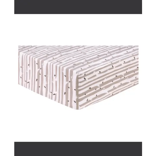 Trend Lab Birch Stripe Deluxe Flannel Fitted Crib Sheet by | Dulles Town Center