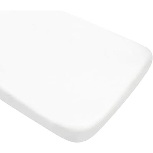 Baby Bassinet Sheets for Baby Beside Sleeper | 100% Cotton | Super Soft Bassinet Sheet| for Baby Girl, Baby Boy or Neutral |20x33 in |White
