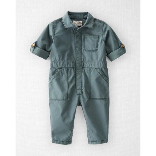 Baby Organic Cotton Smile Everyday Utility Jumpsuit - 12M - Style,Garden Stone