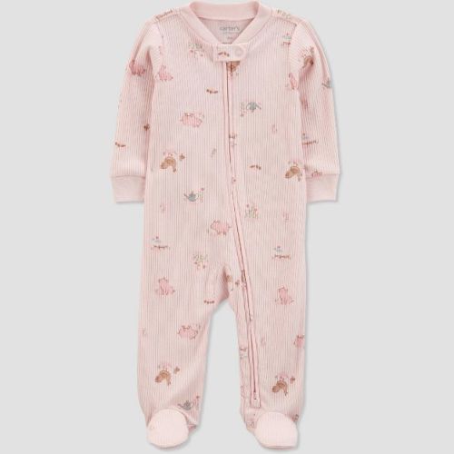 Carter's Just One You®️ Baby Girls' Drop Needle Farm Sleep N' Play - Pink 6m