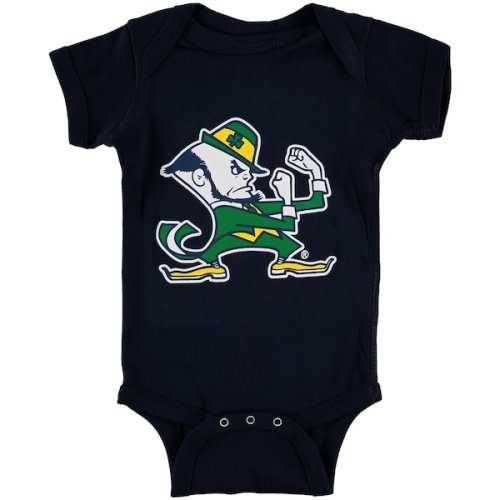 Infant Navy Notre Dame Fighting Irish Big Logo Bodysuit - Newborn