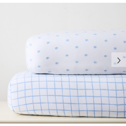 Painterly Grid & Shadow Dot Crib Sheet Bundle