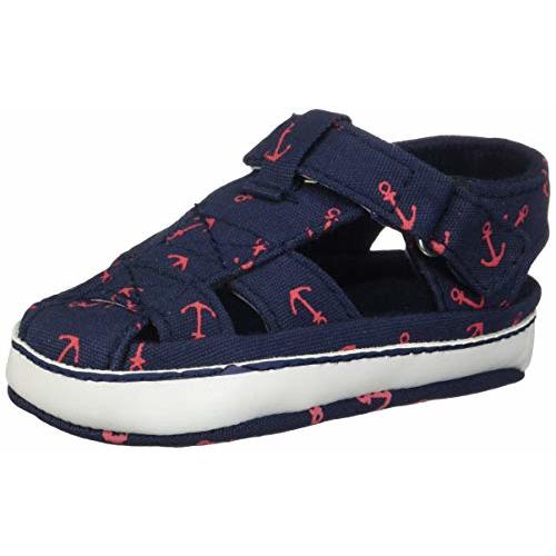 Timatego Infant Baby Boys Girls Summer Sandals Soft Sole Anti-Slip Newborn Toddler First Walkers Crib Athletic Shoes, baby boy sandals 0-6 Months Infant, 06 Dark Blue