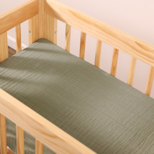 Babyletto All-Stages Bassinet Sheet in GOTS Certified Organic Muslin Cotton