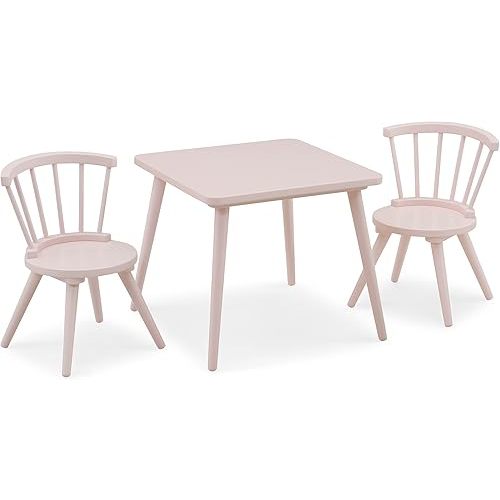 Delta Children Windsor 2-Piece Chair Set, Blush Pink
