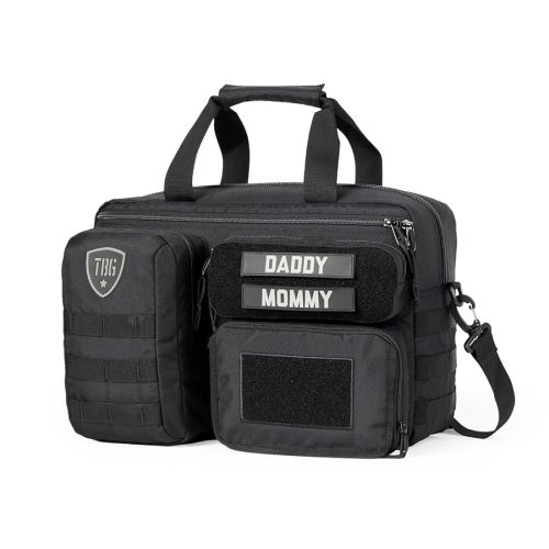 Tactical Baby Gear 4th Gen Tactical Diaper Bag for Dads w/Included Changing Mat, Stroller Straps