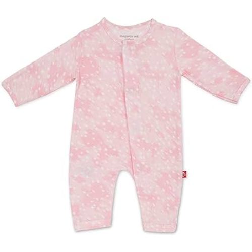 Magnetic Me Easy-Close Modal Coverall Jumpsuit Pink Doeskin 12-18 Months