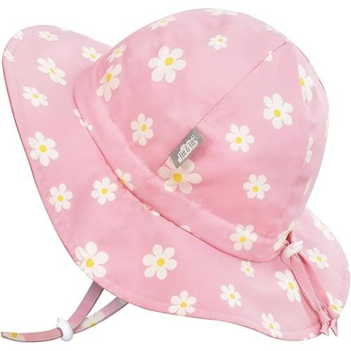 JAN & JUL 50+ UPF Cotton Sun Hat with Wide Brim for Toddler Girls