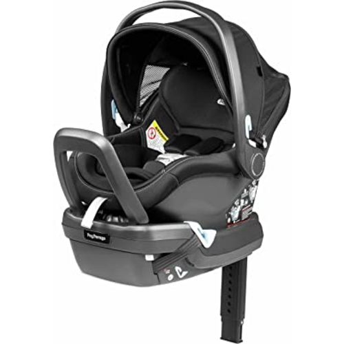 Primo Viaggio 4-35 Nido - Rear Facing Infant Car Seat - Includes Base with Load Leg & Anti-Rebound Bar - for Babies 4 to 35 lbs - Made in Italy - Onyx (Black)