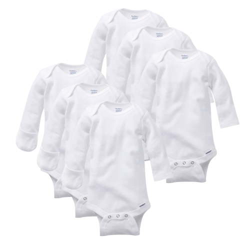 Gerber unisex-baby Multi-pack Long-sleeve Onesies Bodysuit Mitten Cuff Sizes 0-3 Months 6-pack Mitten Cuff
