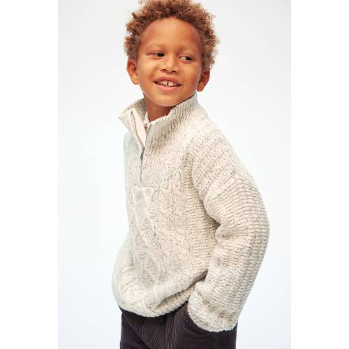 HALF-ZIP SWEATER