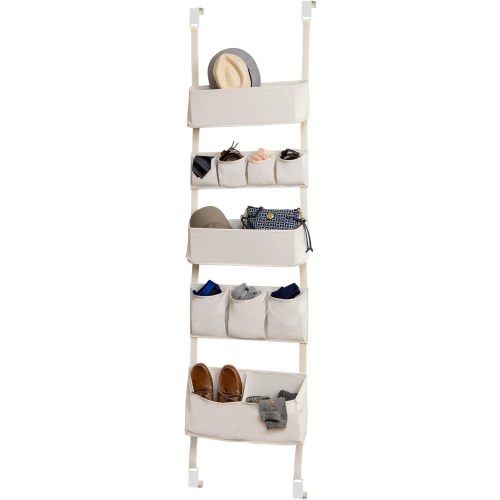 Honey-Can-Do 10-Pocket Over-The-Door Organizer, Natural SFT-08648 Natural