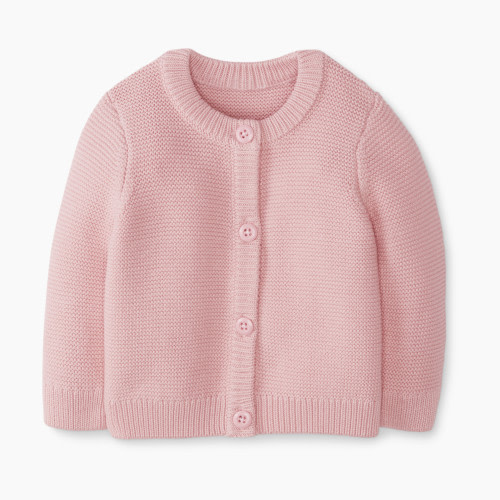 Hanna Andersson Baby Sweater Knit Cardigan - Blush Pink, 3-6 Months