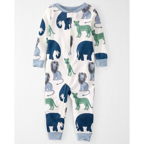 Baby Organic Cotton 1-Piece Pajamas in Wildlife Print - Little Planet | Carter's