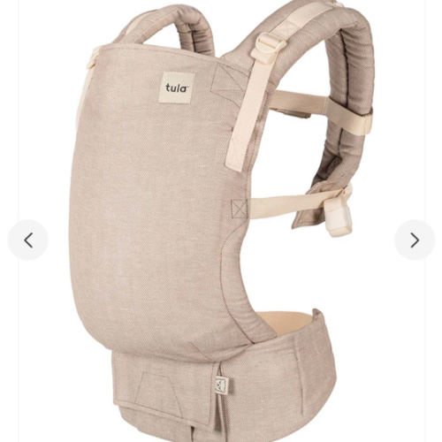 Linen Ergonomic Baby Carrier - Free-To-Grow Sand Tan – Baby Tula US