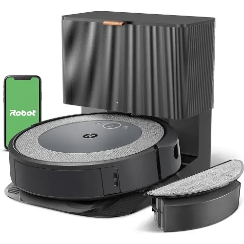 iRobot Roomba Combo i5+ Self-Emptying Robot Vacuum and Mop, Clean by Room with Smart Mapping, Empties Itself for Up to 60 Days, Works with Alexa, Personalized Cleaning OS