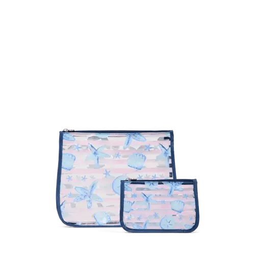 Decorative Insert - Pink Stripes & Blue Shells – boggbag.myshopify.com