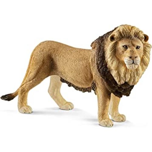 Schleich Wild Life Realistic King of The Jungle Lion Toy Figurine - Highly Durable Realistic Wild African Lion Action Figure Toy, Education and Fun for Boys and Girls, Gift for Kids Ages 3+